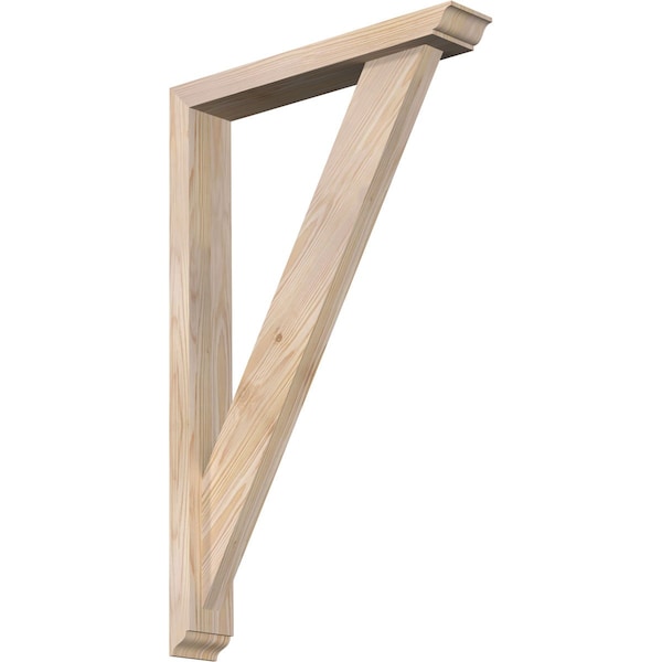 Ekena Millwork Traditional Traditional Smooth Bracket w/ Offset Brace, Douglas Fir, 3 1/2"W x 20"D x 32"H BKT0402X20X32TRA01SDF - main